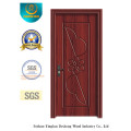 Simple Design MDF Door with Flower Carving for Room (xcl-821)